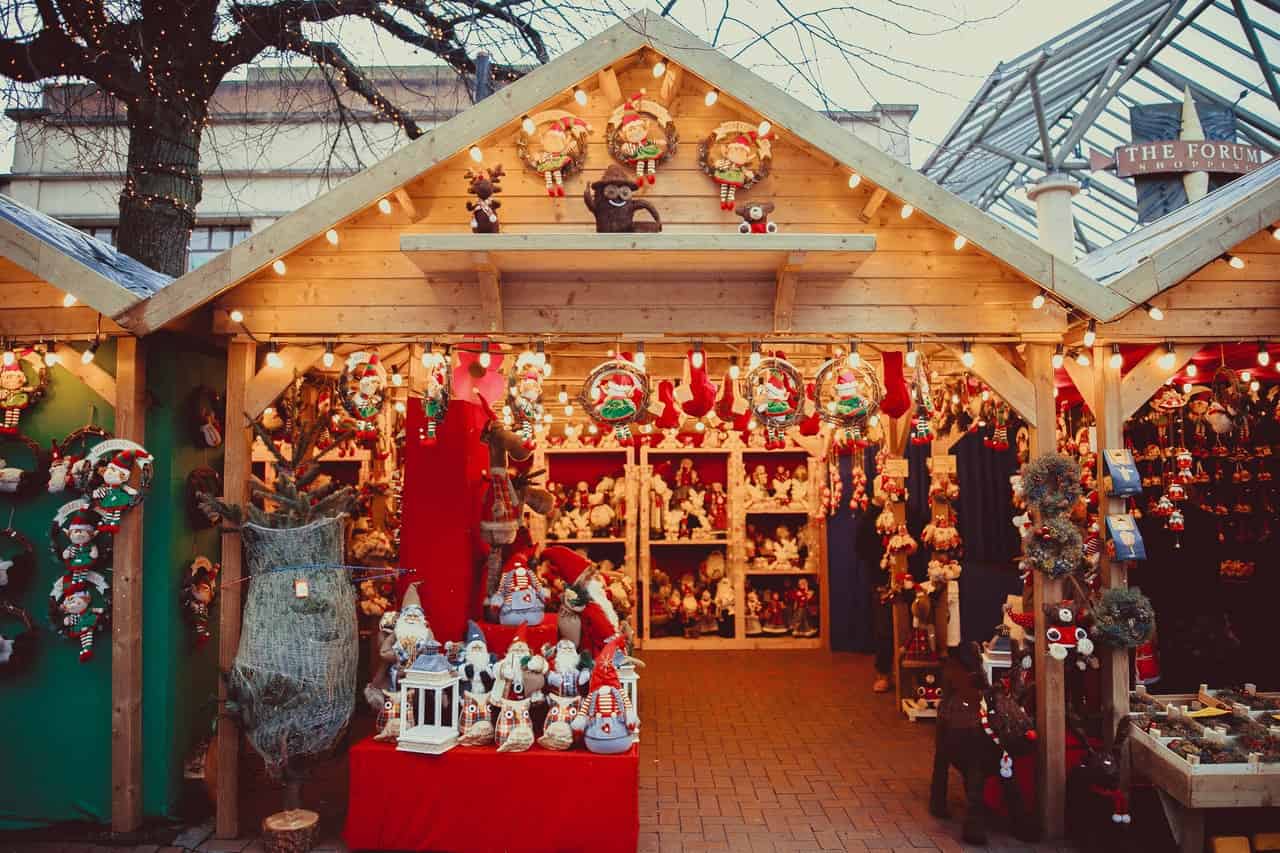 christmas market stall