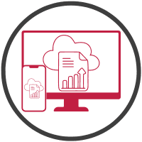 cloud reporting icon