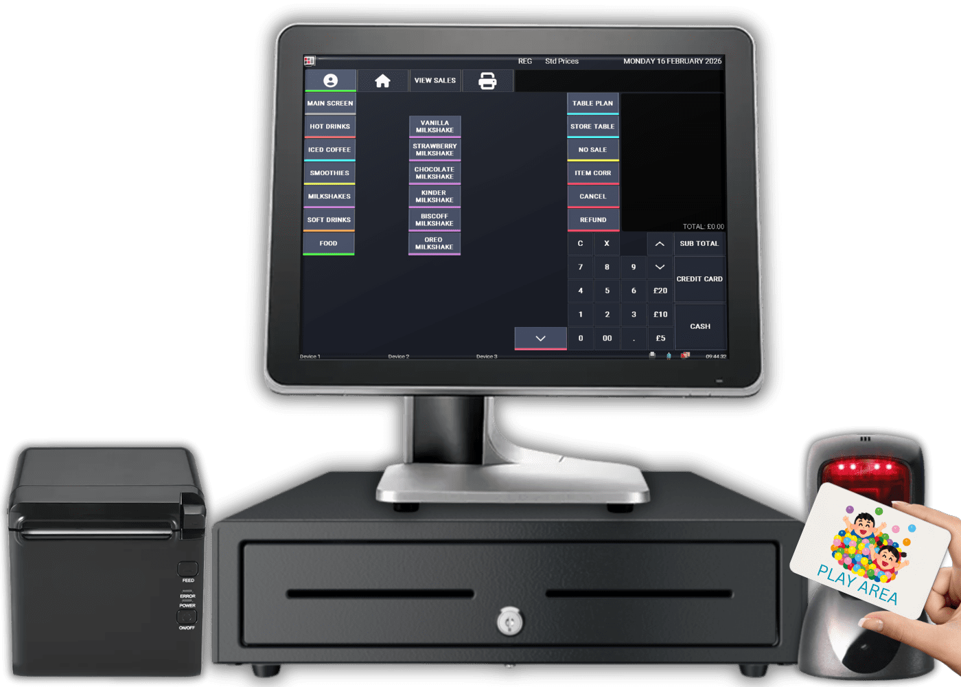 epos system for a childrens play area